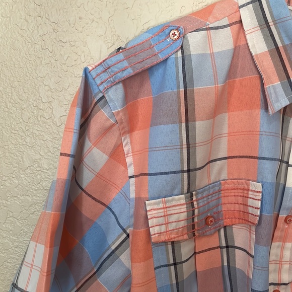 Mens 4X attitude Gold Button Down Shirt. - Picture 3 of 5